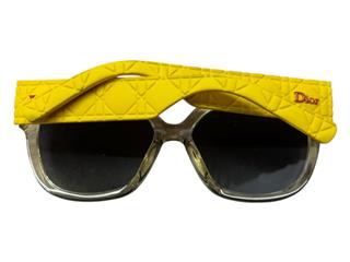 CHRISTIAN DIOR YELLOW WOMEN'S SUNGLASSES + CASE MYDIOR3R
